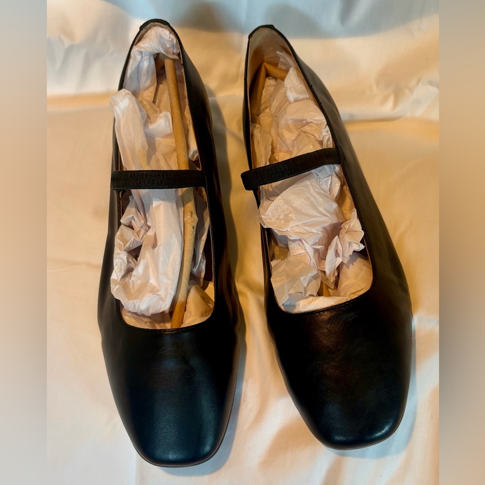 Madewell True Black Greta Mary Jane Flats - Picture 2 of 5